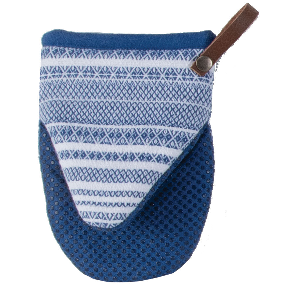 Kitchen True Blue & White Silicone Oven Grabber Mitt