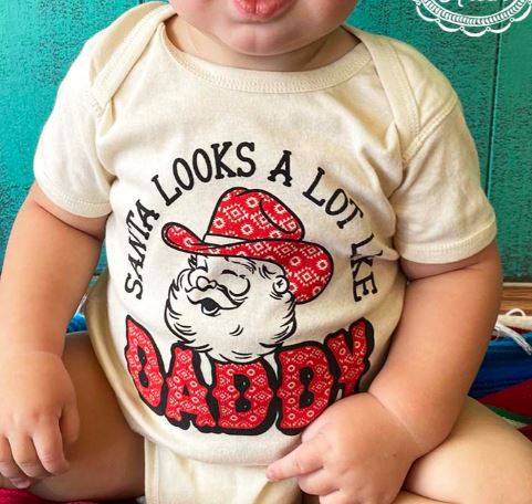 Santa Looks A Lot Like Daddy Onesie