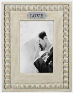 Wood 4X6 White Washed Photo Frame