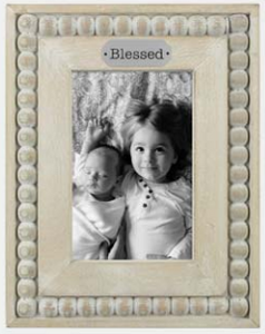 Wood 4X6 White Washed Photo Frame