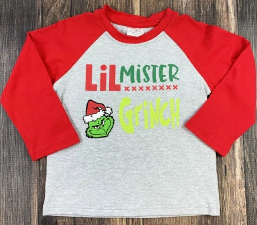 Lil Mister Grinch Long Sleeve Shirt