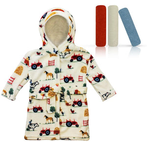 Modern Baby Baby Robe W/ 3 Pack Washcloths