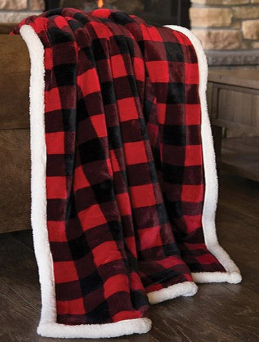 Western Sherpa Throw Blankets - See Styles