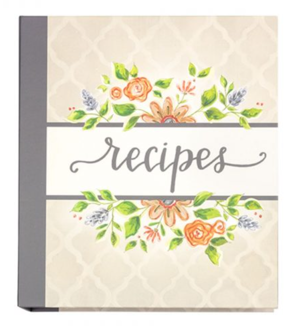 Lattice Floral Recipe Binder