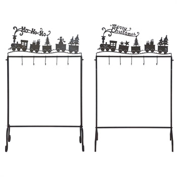 Metal Christmas Train Stocking Holder - Matarow