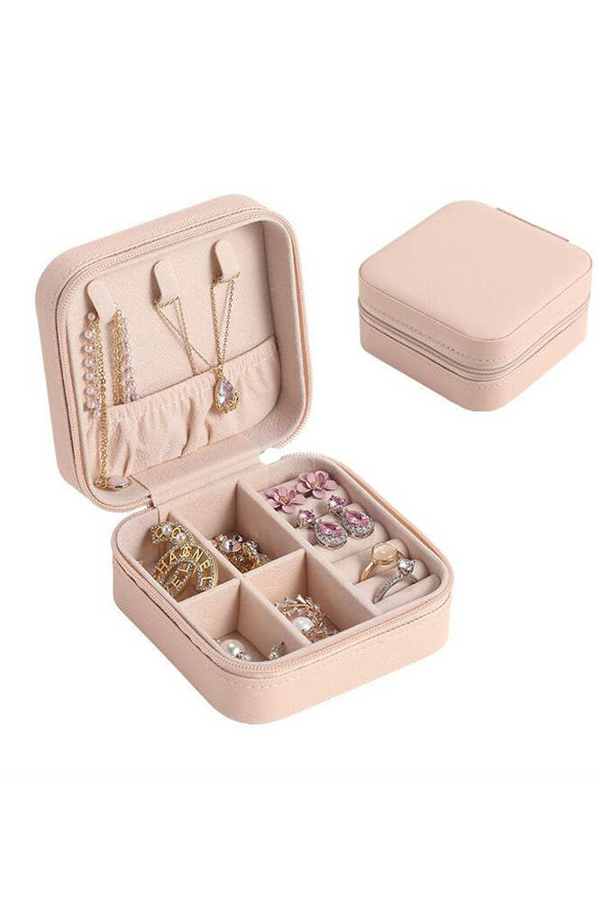 Leatherette Travel Jewelry Box