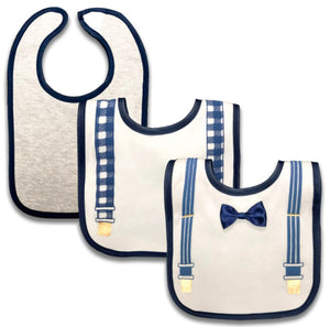 Modern Baby Drooler Bibs - 3 pack