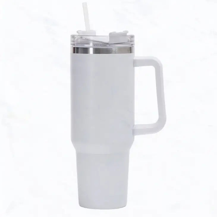 40 oz, Stainless Steel Tumbler with Handle