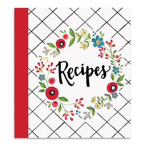 Classic Kitchen Floral Recipe Binder