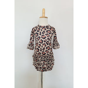 Mauve Leopard Baby Gown