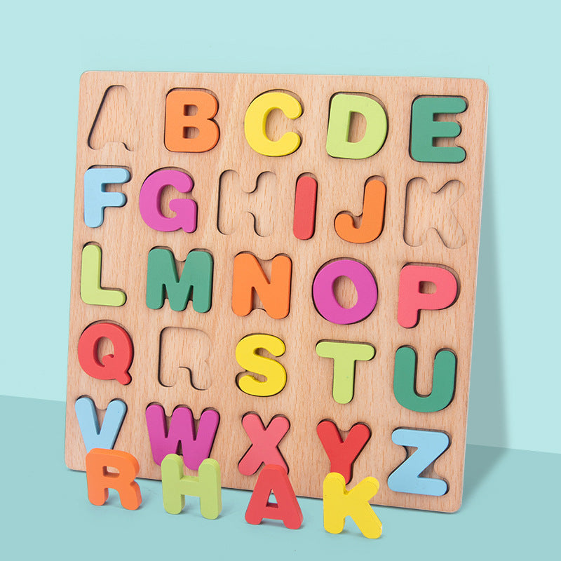 Children's Alphabet Building Block Puzzle