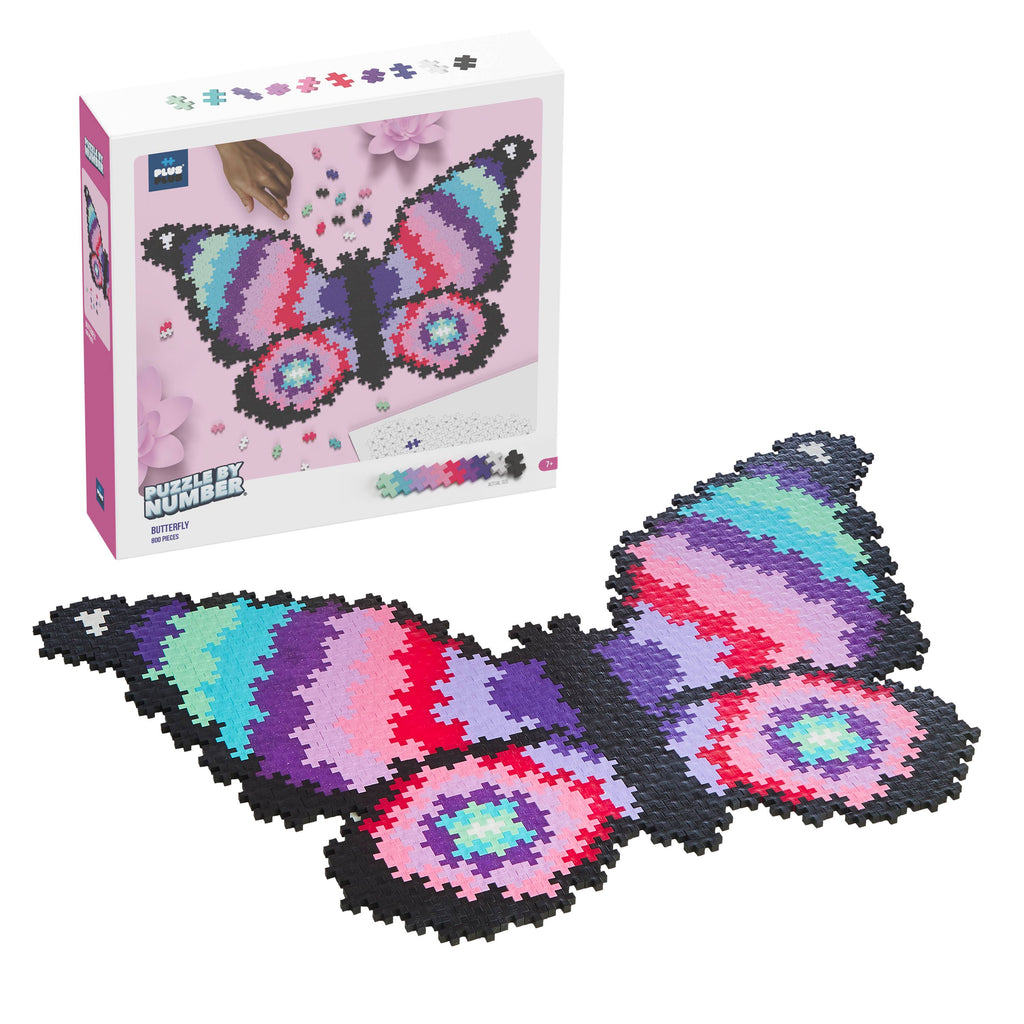 Plus-Plus USA - Puzzle by Number - Butterfly - 800 pc