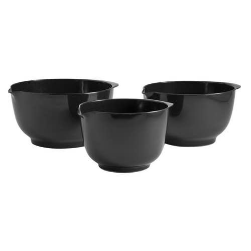 Melamine Mixing Bowls - Black