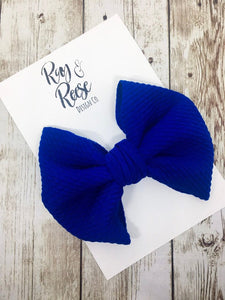 Royal Blue Baby Bow Headband - Matarow
