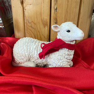 Sheep with Red Scarf