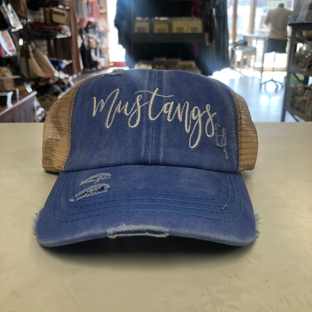 Mustangs Script on CC Crisscross Pony Cap