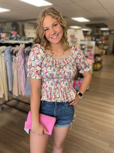 Floral Crop Top