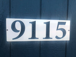 Address Sign Framed in