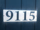Address Sign Framed in