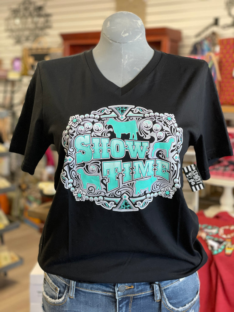 Show Time Buckle Stock Show Tee