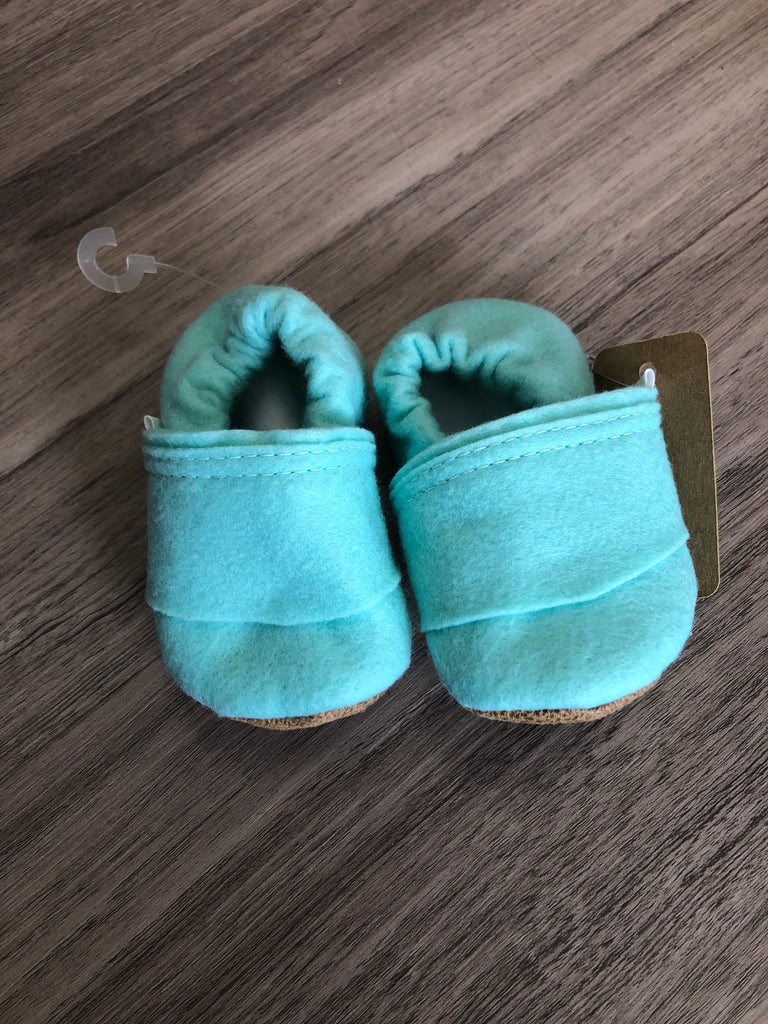 Trendy Baby Mocc Shop - Mint Felt Loafers - Matarow