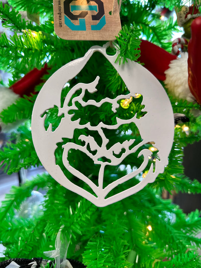 Grinch Metal Ornament