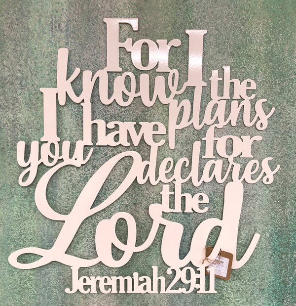 For I know the plans Jeremiah 29:11 - Matarow