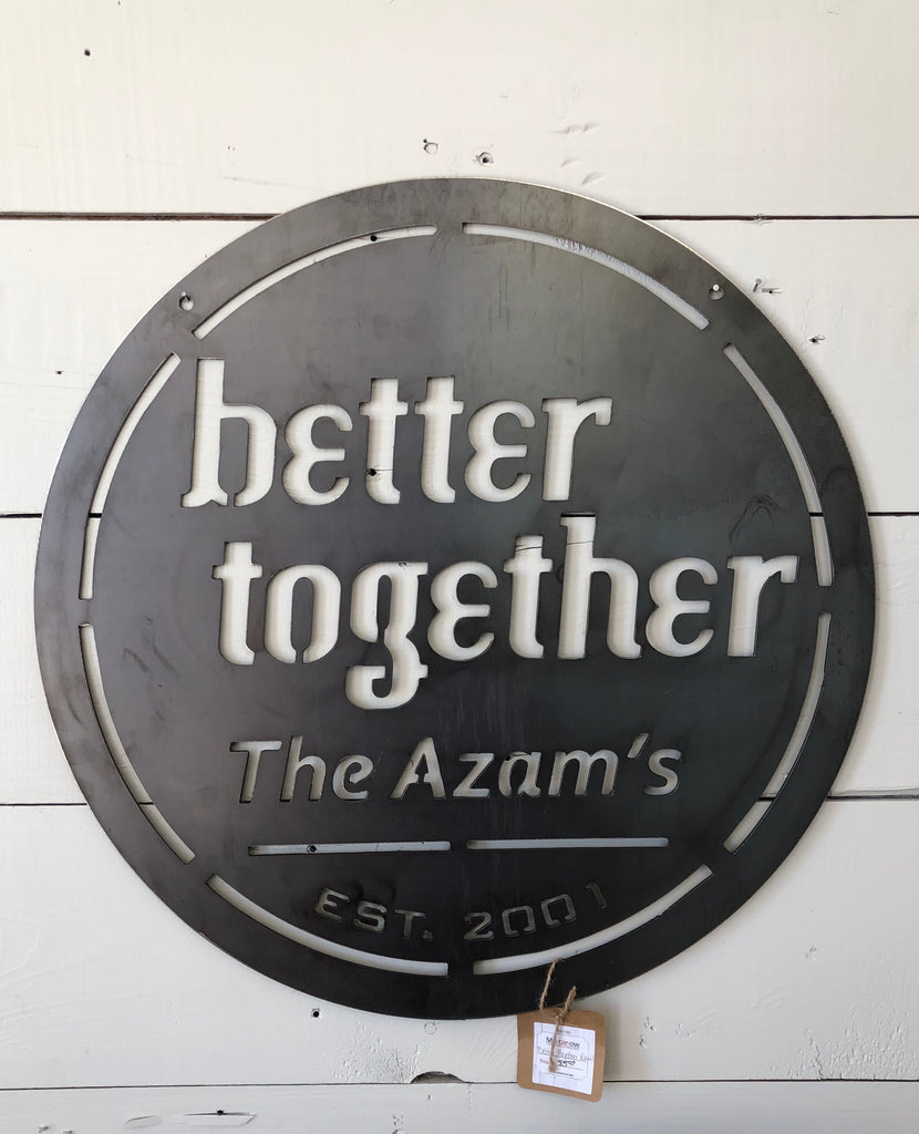 Better Together Personalized Wall Art - Matarow