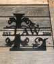 Regal Split Letter Last Name Personalized Metal - Matarow
