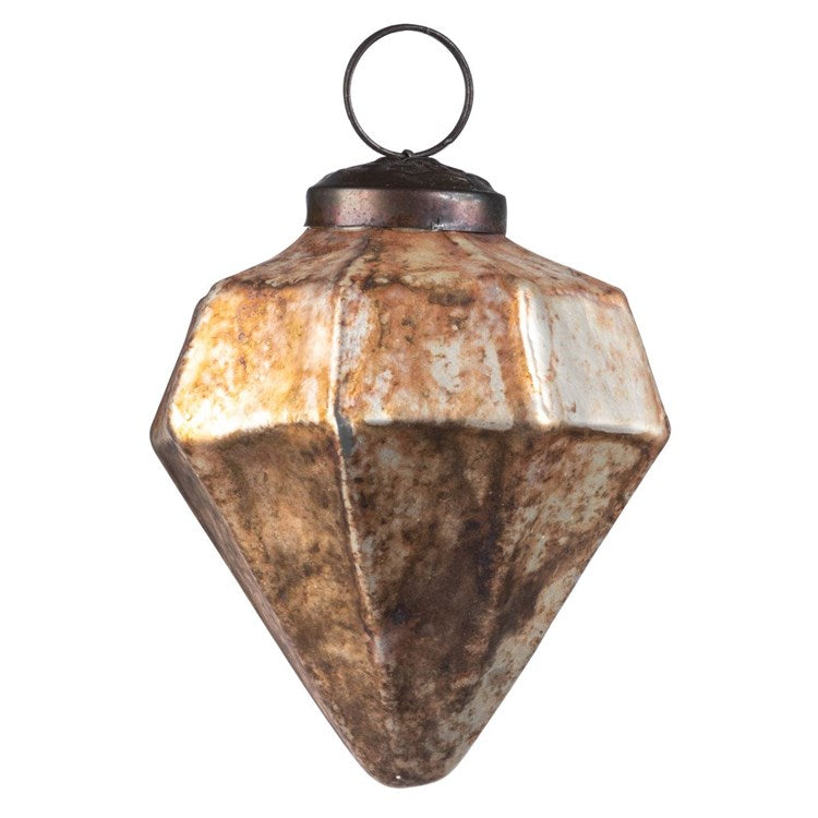 Vintage Diamond Glass Ornament