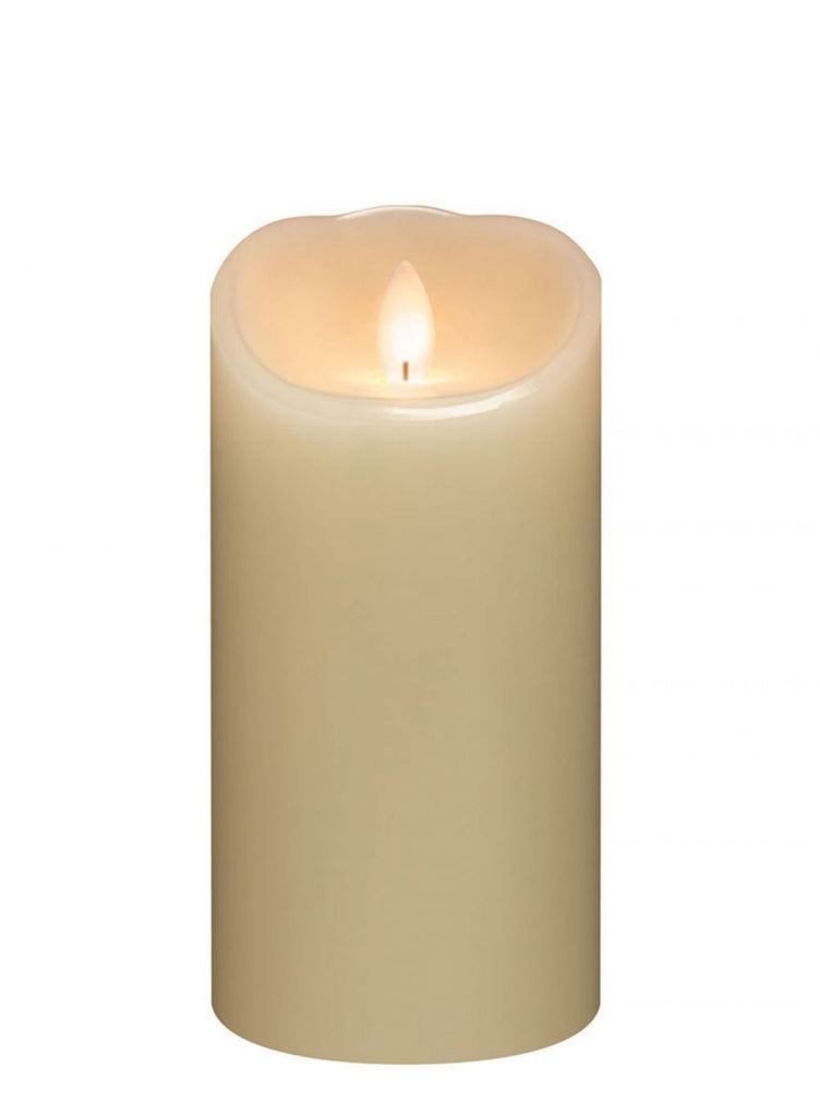 Cream Smooth LED Pillar Candle