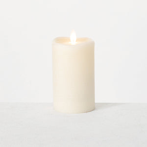 Textured FROSTED CANDLE PILLAR 5"