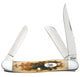 Case Amber Bone Peach Seed Jig Medium Stockman No. 00042 - Matarow