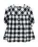 Black & White Plaid Button Back Dress
