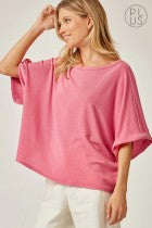 Kelsey Oversized Solid Top