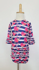 Navy Stripe Baby Gown